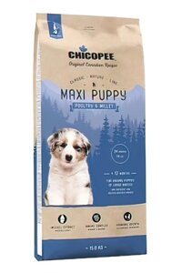 Сухий корм Chicopee CNL Maxi Puppy Poultry & Millet корм для цуценят великих порід з птицею і просом