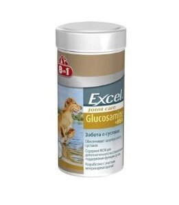 8In1 Excel Glucosamine + MSM Joint Care 55 таб