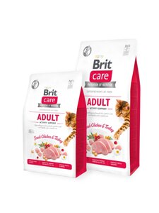Сухий беззерновой корм Brit Care Cat GF Adult Activity Support