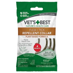 VET`S BEST Flea & Tick Repellent Dog Collar нашийник від бліх і кліщів для собак 60 см