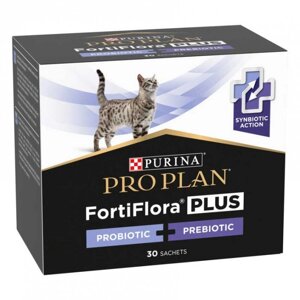 Purina Pro Plan FortiFlora Plus (ФортіФлора) пробіотик для підтримки мікрофлори котів та кошенят 30 саше