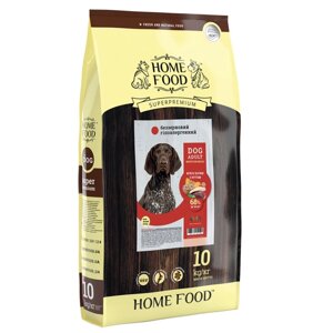 Корм беззерновой Home Food утиное филе с картофелем для собак средних пород 10кг