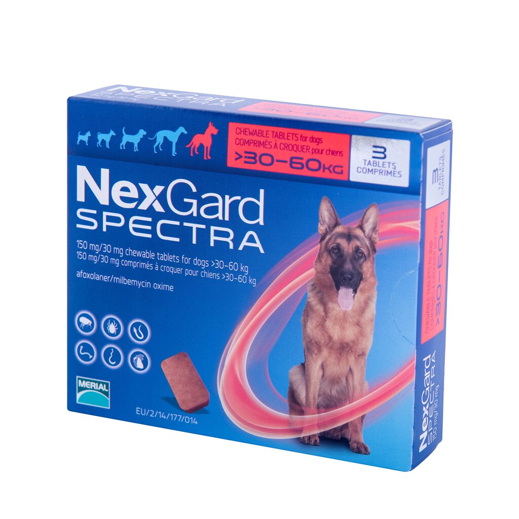 Нексгард спектра (nexgard spectra) XL 30-60кг - вартість