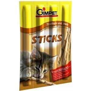 Gimpet Sticks Poultry & Liver М'ясні палички для кішок з м'ясом птиці і печінкою 4 шт.