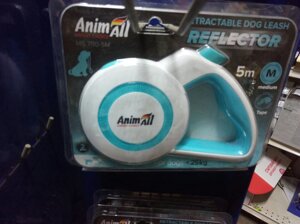 Рулетка-поводок для собак стрічка AnimAll Енімал