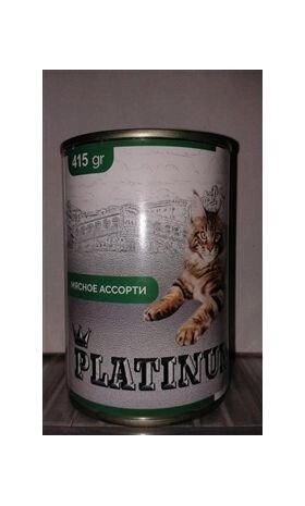 Платинум консерви для котів М'ясне асорті 415 г від компанії MY PET - фото 1
