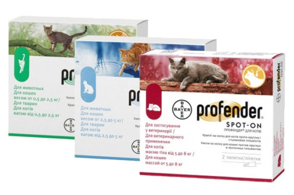 Profender Профендер краплі для котів вагою від 2,5 кг до 5,0 кг від компанії MY PET - фото 1