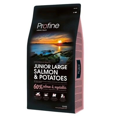 Profine Junior Large Breed Salmon & Potatoes - корм для цуценят й молодих собак великих порід від компанії MY PET - фото 1