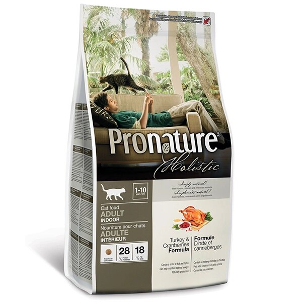 Pronature Holistic (Пронатюр Холістік) з індичкою і журавлиною сухий холістік корм для котів 2.72кг від компанії MY PET - фото 1
