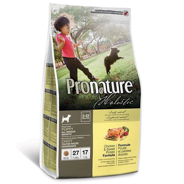 Pronature Holistic (Пронатюр Холістік) з куркою і бататом сухий холістік корм для цуценят всіх порід 13.6кг від компанії MY PET - фото 1