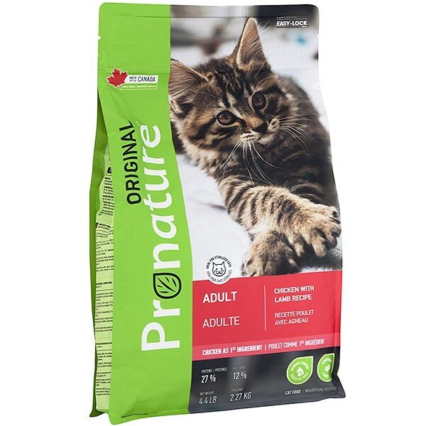 Pronature Original Adult cat Chiсken & Lamb корм для котів курка/ягня 2.27кг від компанії MY PET - фото 1