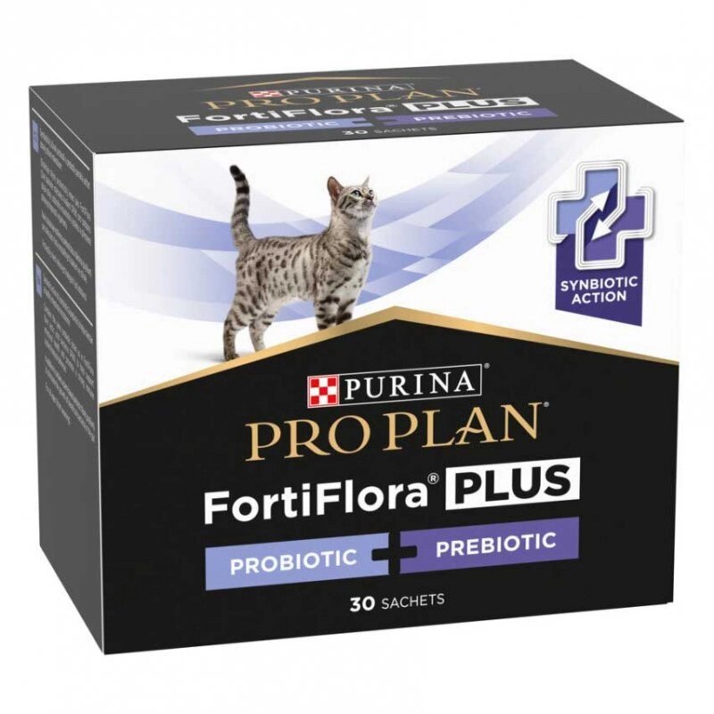 Purina Pro Plan FortiFlora Plus (ФортіФлора) пробіотик для підтримки мікрофлори котів та кошенят 30 саше від компанії MY PET - фото 1