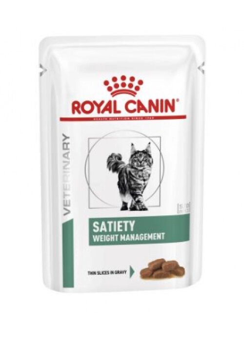 Royal Canin Satiety Weight Management Pouches Вологий корм-дієта для дорослих кішок, які страждають від надмірної ваги від компанії MY PET - фото 1
