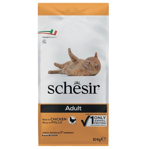 Schesir Cat Adult Chicken ШЕЗІР ДОРОСЛИЙ КУРКА сухий монопротеїновий корм для котів від компанії MY PET - фото 1