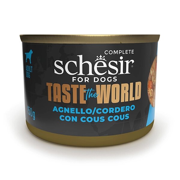 Schesir Taste the World ШЕЗІР ягня з кускусом в бульйоні натуральні консерви для собак 150г*8шт. від компанії MY PET - фото 1