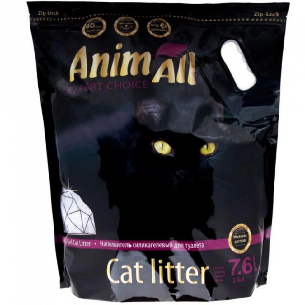 Наповнювач Animall Premium Преміум сілікагель Фіолетовий аметист 7.6л від компанії MY PET - фото 1