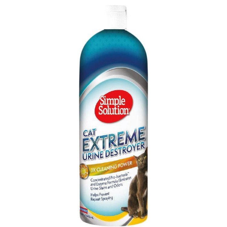 Simple Solution Cat Extreme Urine Destroyer Надпотужній засіб для нейтрал запахів та відалення плям від сечі котів 945мл від компанії MY PET - фото 1