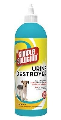 Simple Solution Dog urine destroyer Засіб для нейтралізації запахів і видалення плям c твердих поверхонь 945мл від компанії MY PET - фото 1