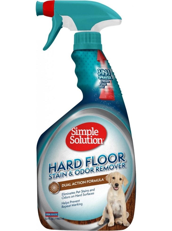 Simple Solution Hardfloors stain and odor remover 945мл від компанії MY PET - фото 1