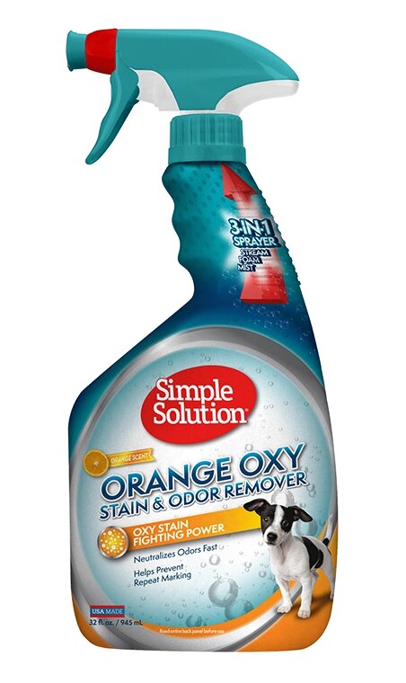 Simple Solution ORANGE OXY CHARGED Stain & Odor Remover з ароматом апельсина для нейтр. запахів і ппятен 945мл від компанії MY PET - фото 1