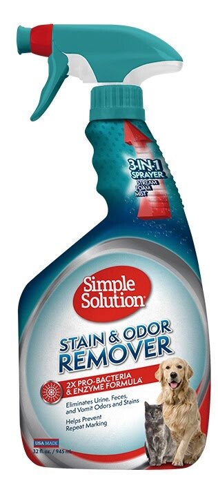 Simple Solution Stain and odor remover Універсальний засіб для видалення стійких плям 945мл від компанії MY PET - фото 1