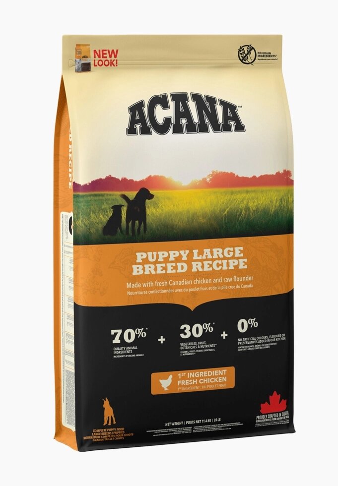 Сухий корм Acana Puppy Large Breed Recipe для цуценят великих порід 11.4кг від компанії MY PET - фото 1