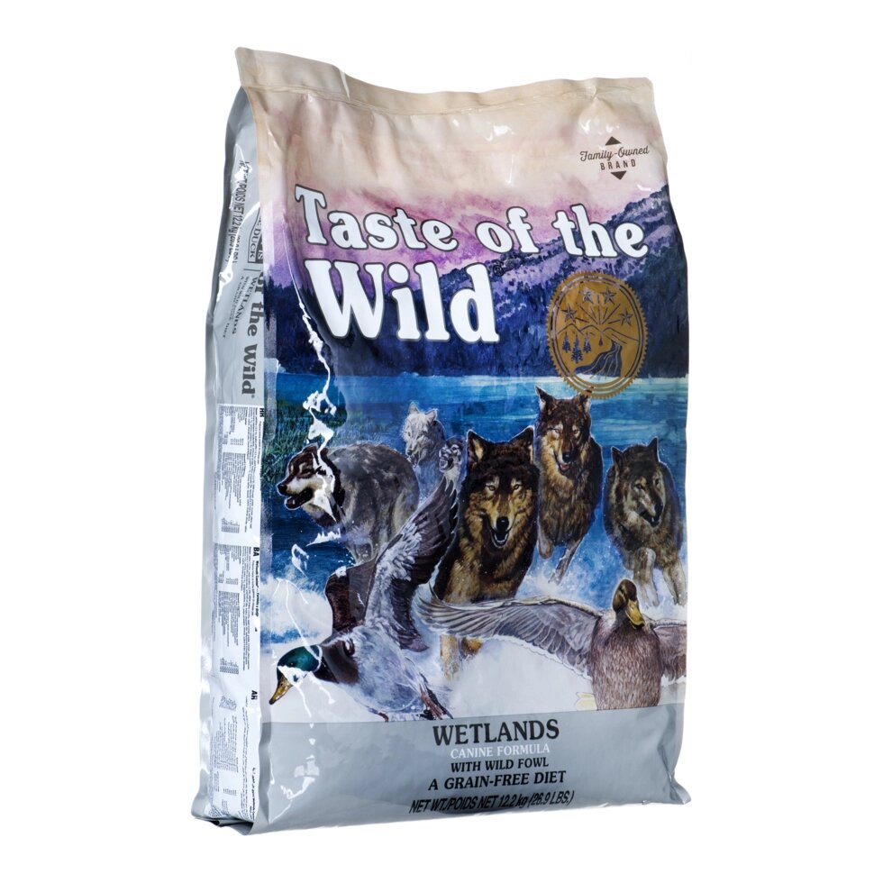 Сухий корм для дорослих собакTaste of the Wild WETLANDS CANINE FORMULA з качкою та перепелами 12.2кг від компанії MY PET - фото 1