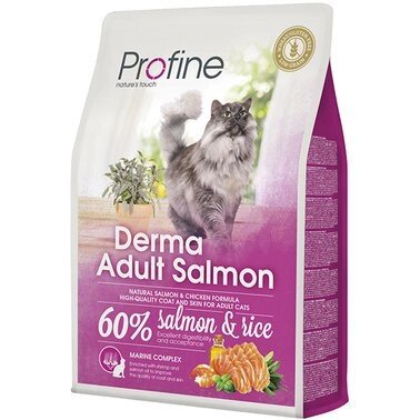 Profine (Профайн) Derma with Salmon & amp; Rice - сухий корм для довгошерстих кішок (лосось / рис) 10кг від компанії MY PET - фото 1