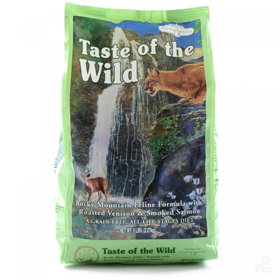 Сухий корм для кішок і кошенят Taste of the wild Rocky mountain feline з м'ясом смаженої оленини і копченим лососем 6.6 від компанії MY PET - фото 1