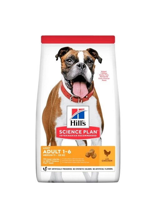 Сухий корм для собак Hills SP Canine Adult Medium Breed Light від компанії MY PET - фото 1