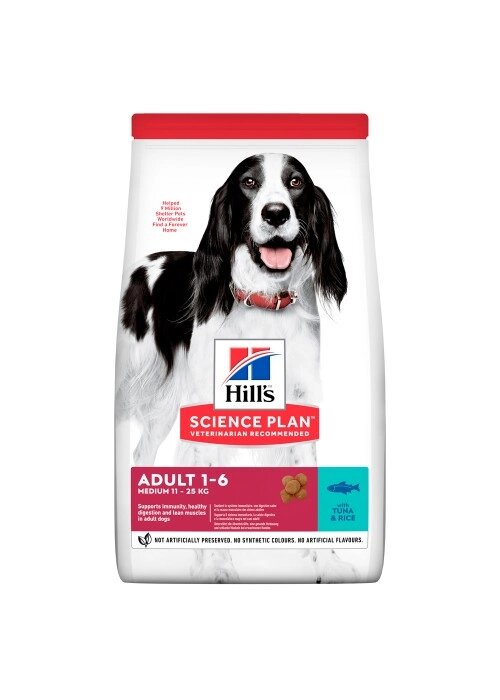 Сухий корм для собак Hills SP Canine Adult Medium Breed Tuna & Rice від компанії MY PET - фото 1