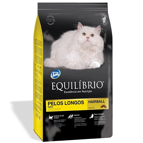 Сухий корм Equilibrio Cat для котів з довгою шерстю від компанії MY PET - фото 1