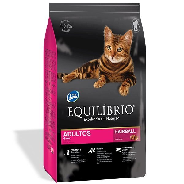 Сухий корм Equilibrio Cat для виведення шерсті для котів 15 від компанії MY PET - фото 1
