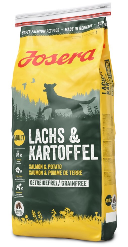 Сухий корм Josera Adult Lachs & Kartoffel для дорослих собак, з лососем і картоплею 15кг від компанії MY PET - фото 1