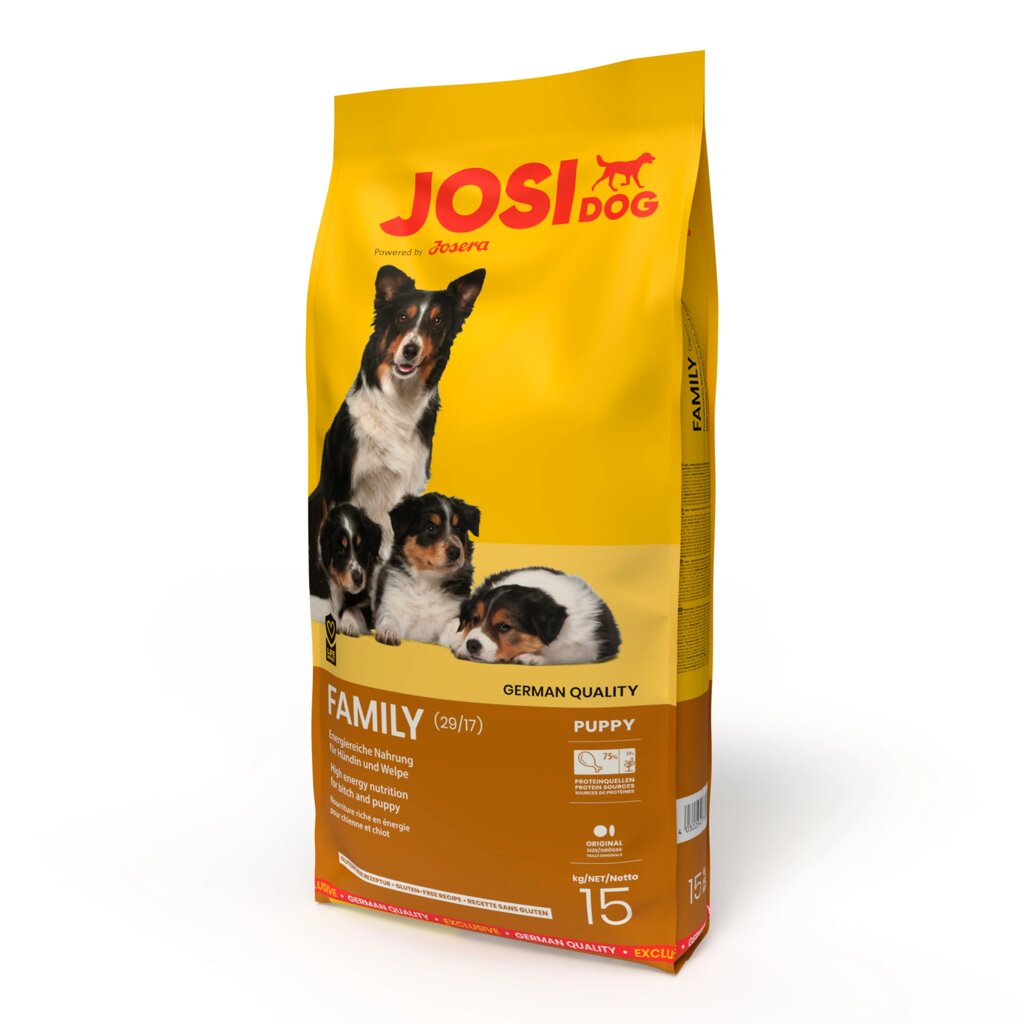 Сухий корм JosiDog Family 29/17 для цуценят і годуючих сук 15кг від компанії MY PET - фото 1