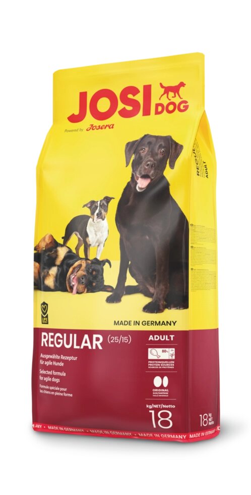 JosiDog Regular 25/15 сухий корм для собак з підвищеною активністю 15кг від компанії MY PET - фото 1