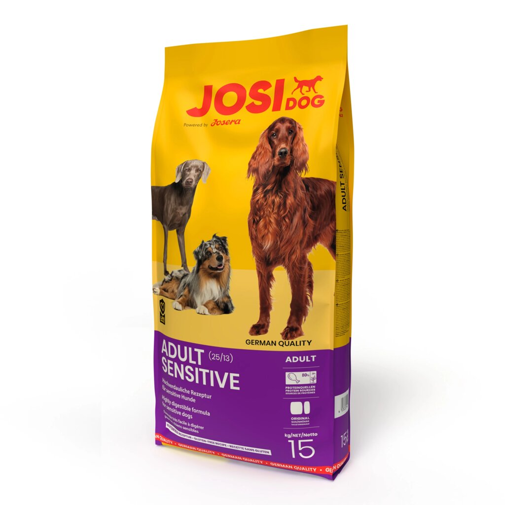 JosiDog Sensitive (Adult Sensitive 25/13) для дорослих собак всіх порід з чутливим травленням 5*900г від компанії MY PET - фото 1