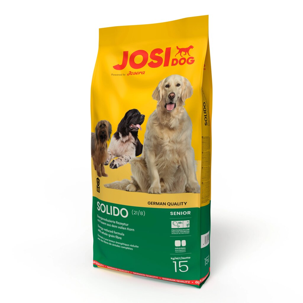 JosiDog Solido 21/8 сухий корм для літніх і собак із зайвою вагою 5*900г від компанії MY PET - фото 1