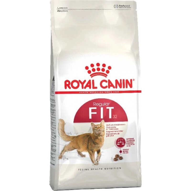 Royal Canin (Роял Канін) FIT 32 (ФІТ) Сухий корм для дорослих кішок, які бувають на вулиці, у віці від 1 до 10 років 0.4кг від компанії MY PET - фото 1