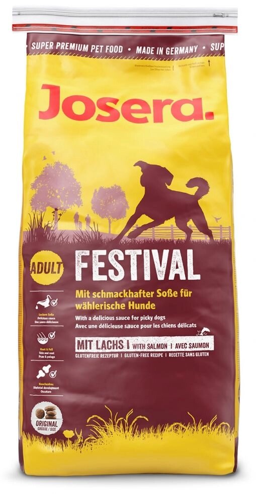 Сухий корм з апетитним соусом для вибагливих собак Josera Festival 15кг. від компанії MY PET - фото 1