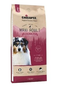 Сухий корм Chicopee CNL Adult Maxi Poultry & Millet корм для дорослих собак великих порід з птицею і просом