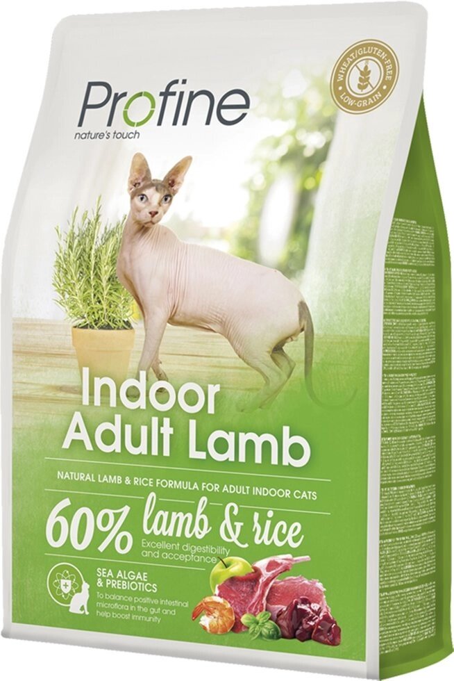 Profine (Профайн) Cat Indoor Adult Lamb - корм для кішок (виведення шерсті) 2 кг від компанії MY PET - фото 1