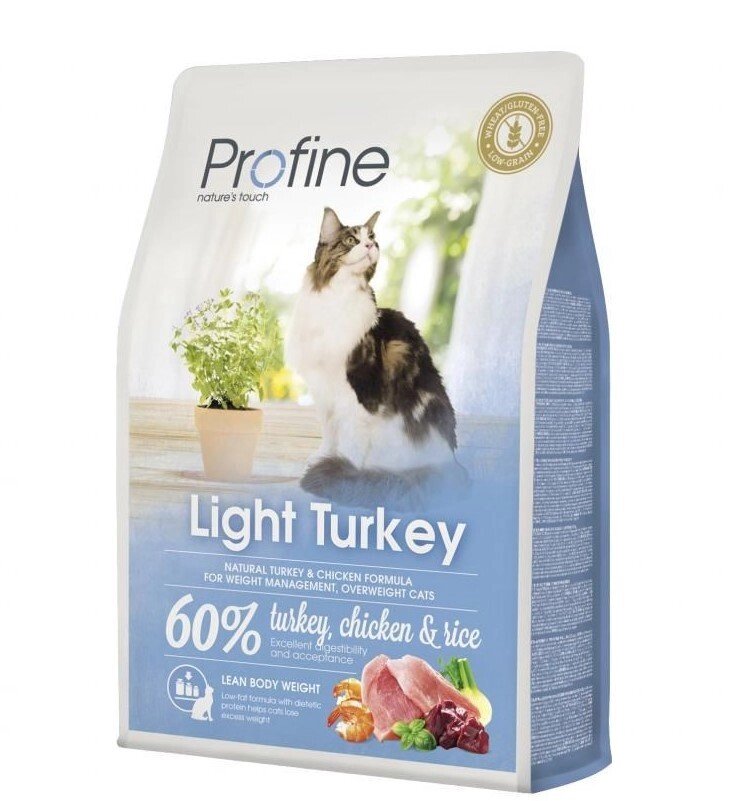 Profine (Профайн) Cat Light Turkey - корм для оптимізації ваги кішок 2 кг від компанії MY PET - фото 1