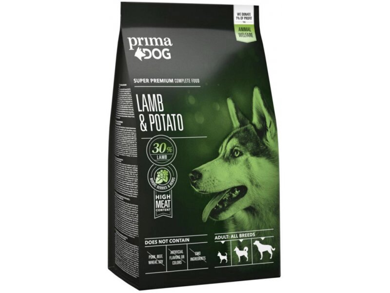 Сухий корм для собак всіх порід з ягням і картоплею PrimaDog Lamb & Potato 12 кг від компанії MY PET - фото 1