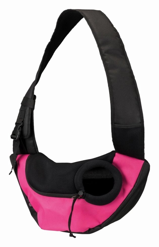 Сумка-переноска Sling Front Bag 50 * 25 * 18 см, текстиль, рожева / чорна Trixie від компанії MY PET - фото 1