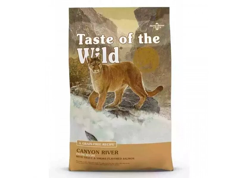 Taste of the Wild CANYON RIVER FELINE RECIPE беззерновий корм для котів з фореллю і копченим лососем 6,6кг від компанії MY PET - фото 1