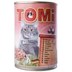 TOMi Veal консерви для кішок - шматочки в соусі, м'ясо 400g