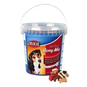 Trixie Soft Snack Bony Mix Суміш ласощів для собак яловичина, баранина, лосось, курка від компанії MY PET - фото 1