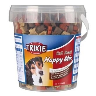 Trixie Soft Snack Happy Mix Суміш ласощів для собак ягня, лосось, курка, 500 г від компанії MY PET - фото 1