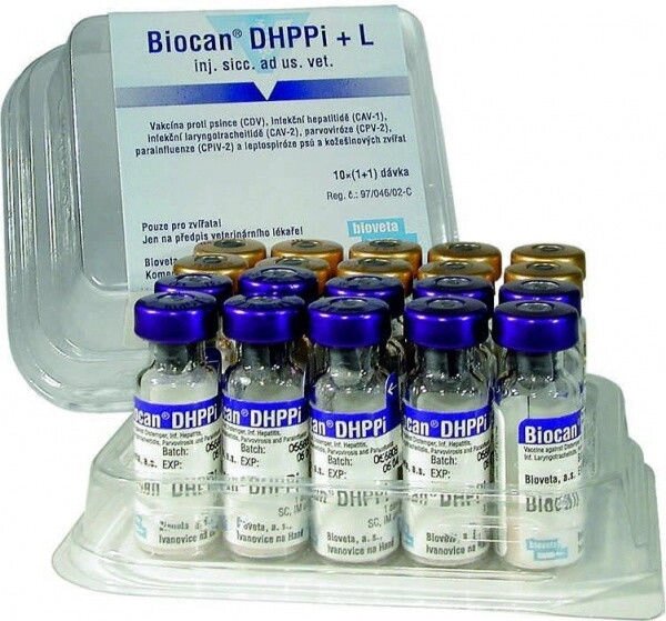 Вакцина Biocan Біокан DHPPi + L, 1 фл. 1 доза + розчинник 1 фл. від компанії MY PET - фото 1
